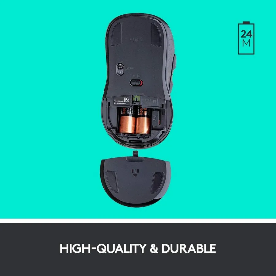 Mouse Wireless Logitech M510, Negru