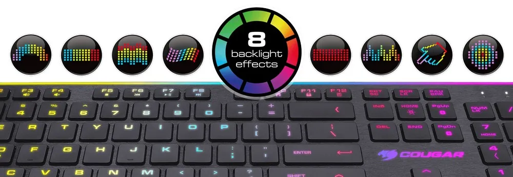 Tastatură Cougar Vantar, Cu fir, Negru