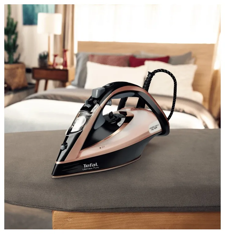 Fier de călcat Tefal Ultimate Pure FV9845E0, 3200W, Negru