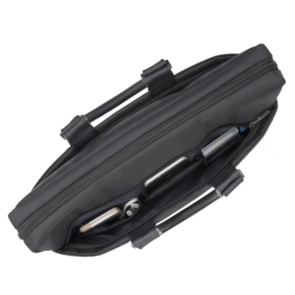 Geantă pentru Laptop RivaCase Narita, 15.6", Polyester, Negru