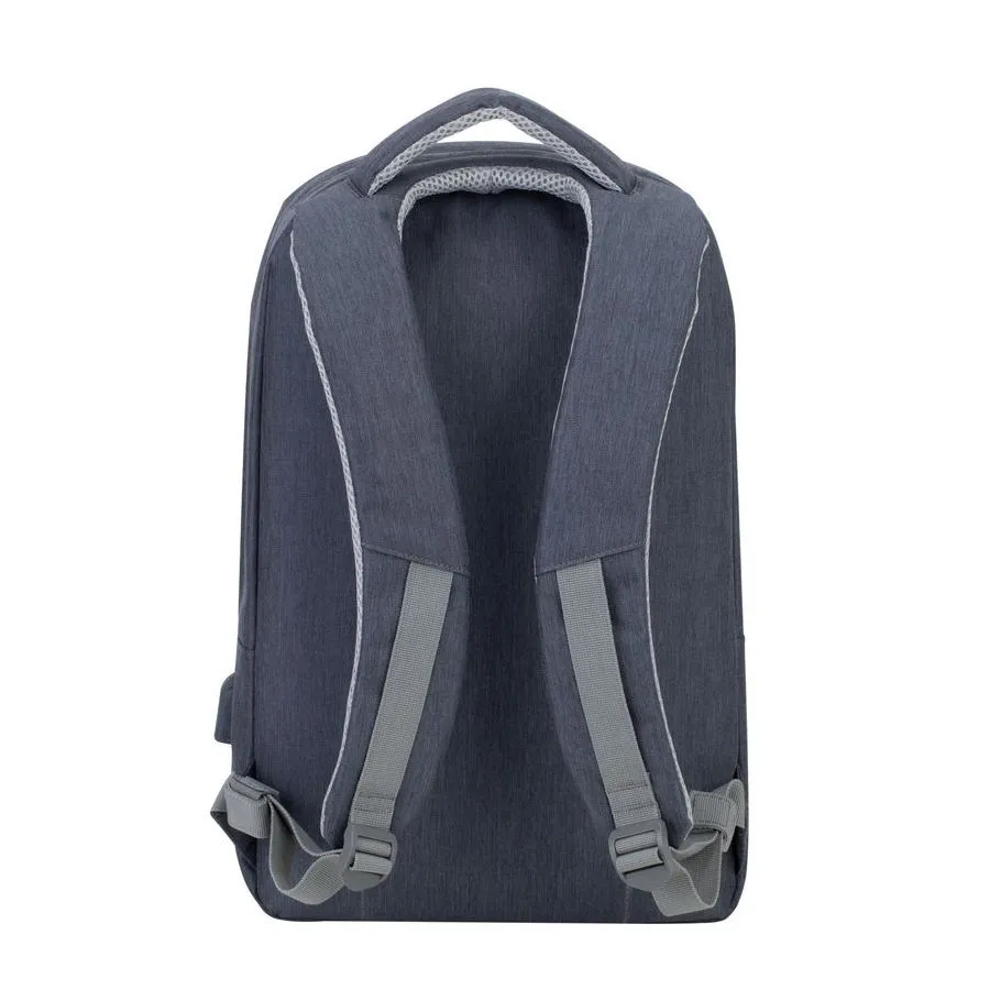Rucsac pentru Laptop RivaCase Prater, 15.6", Poliester, Gri închis