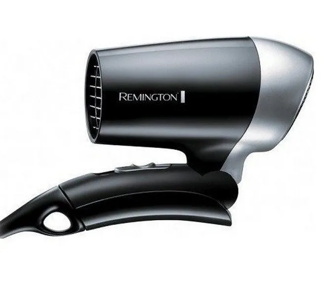 Uscător de păr compact Remington On The Go D2400, 1400W, Negru
