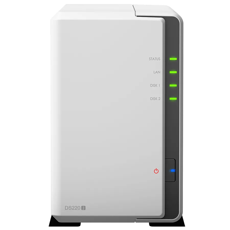 Stocare atașată la rețea SYNOLOGY DS220j, Alb