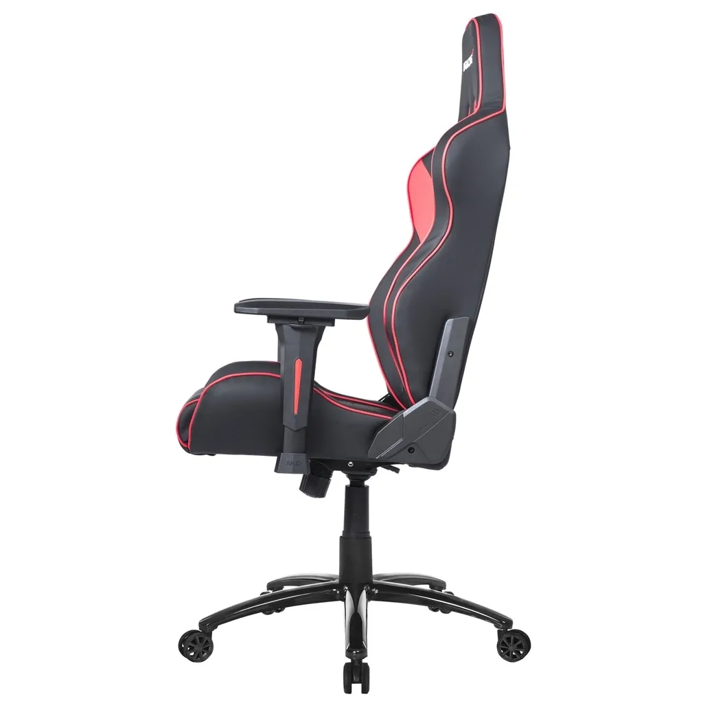 Scaun Gaming AKRacing CORE LX Plus, PU piele, Negru/Rosu