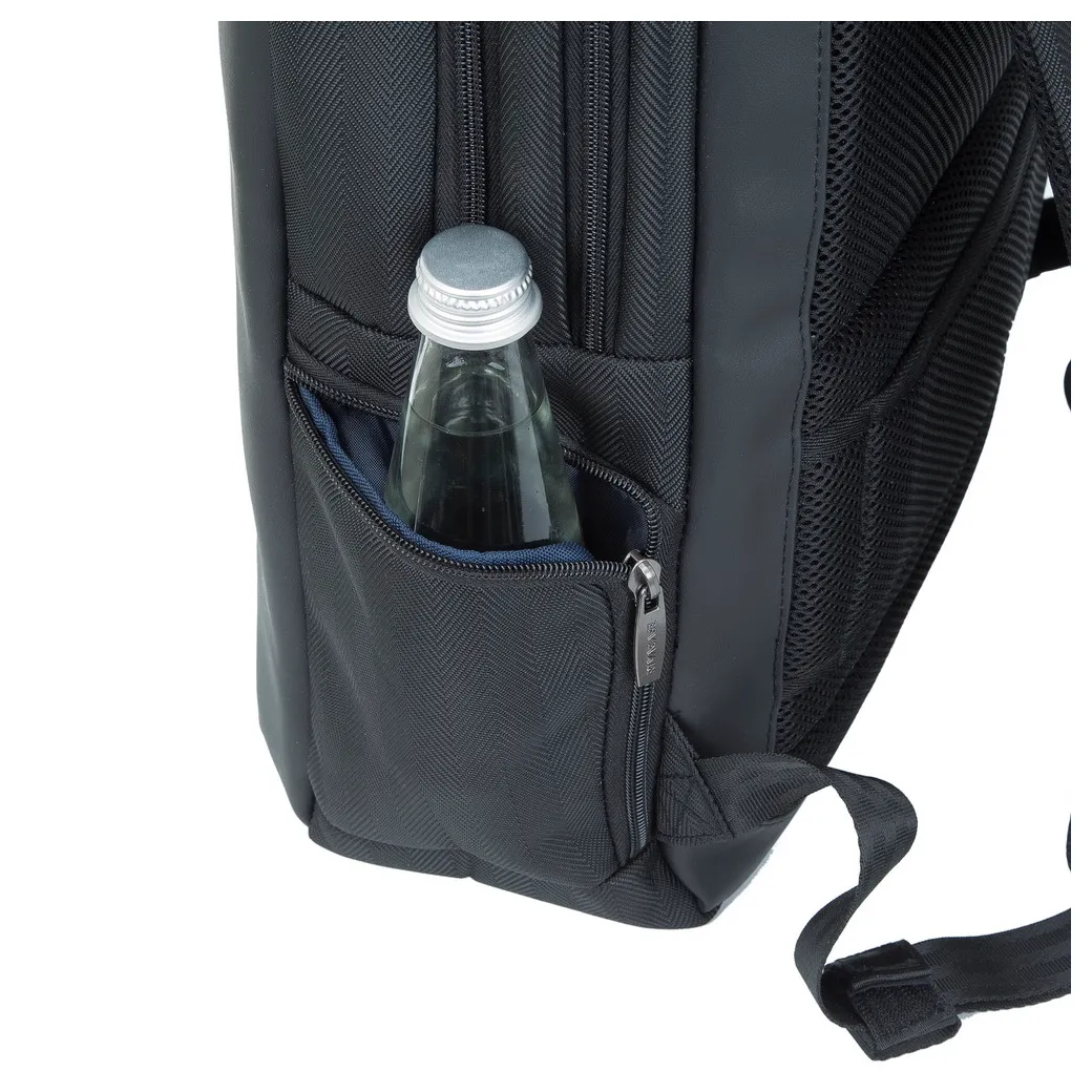Rucsac pentru Laptop RivaCase Narita, 15.6", Poliester, Negru