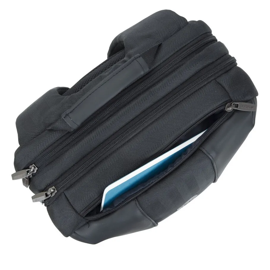 Rucsac pentru Laptop RivaCase Narita, 15.6", Poliester, Negru
