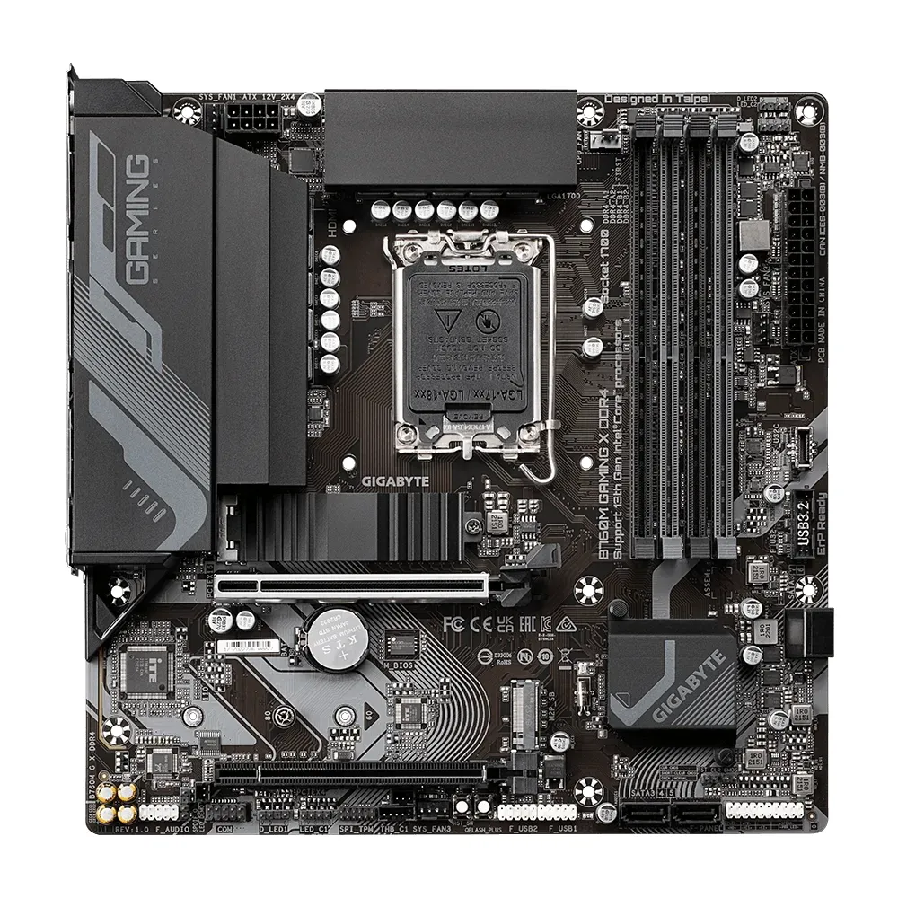 Placă de bază Gigabyte B760M GAMING X DDR4, LGA1700, Intel B760, Micro-ATX