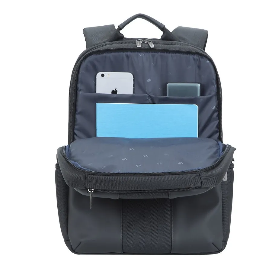 Rucsac pentru Laptop RivaCase Narita, 15.6", Poliester, Negru