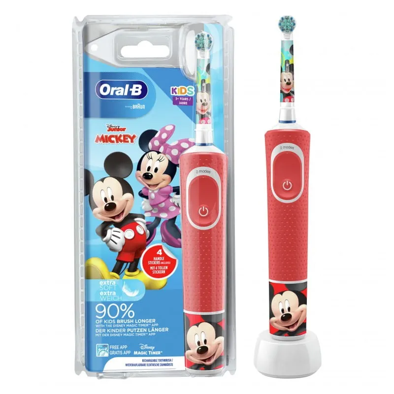 Duză pentru periuța de dinți electrică Oral-B Kids Mickey, Roșu