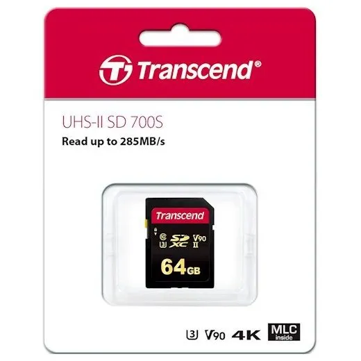Card de Memorie Transcend SDXC Class 10, 64GB (TS64GSDC700S)