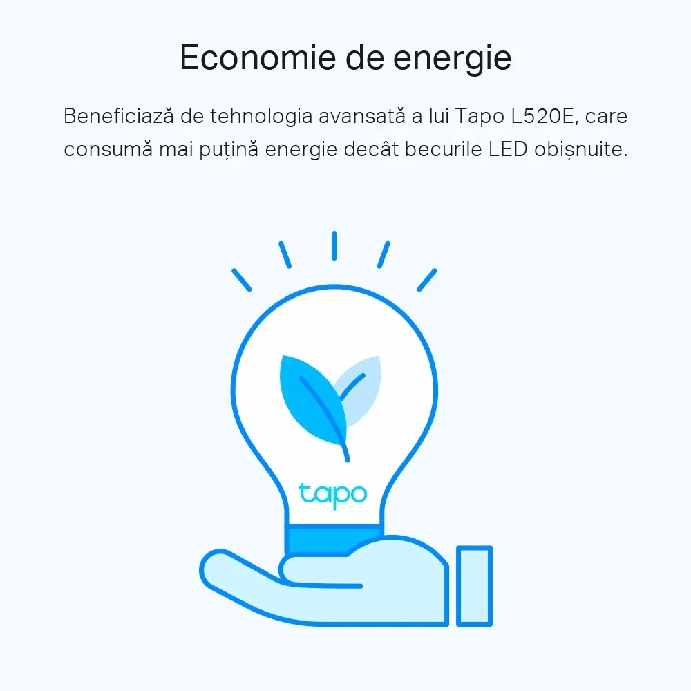 Bec inteligent TP-LINK Tapo L520E, E27, Alb