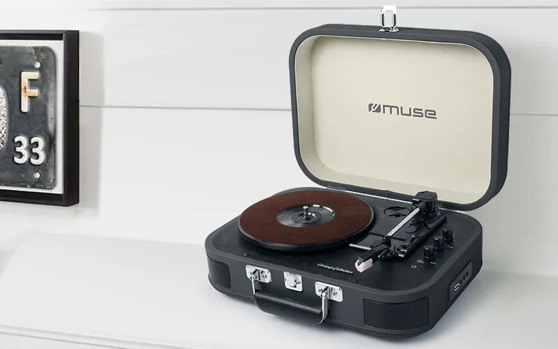 Sistem audio MUSE MT-201 GLD, Negru