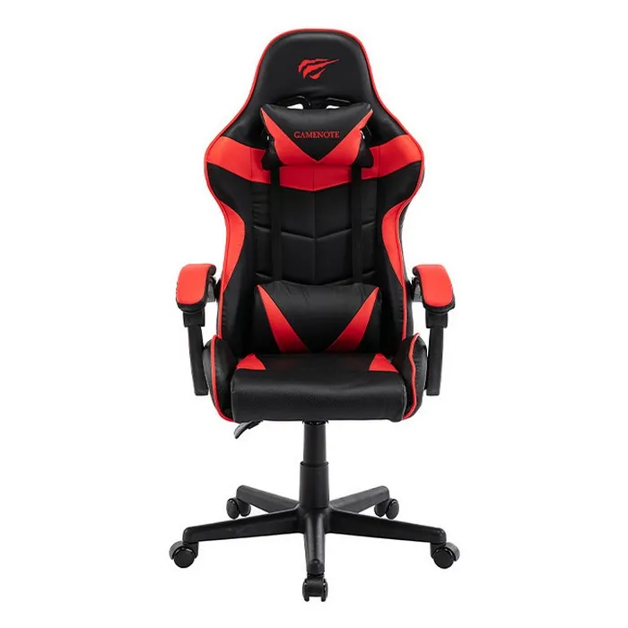 Scaun Gaming Havit GC933, PVC Piele, Negru Roșu