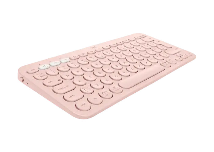 Tastatură Logitech K380, Fără fir, Roz
