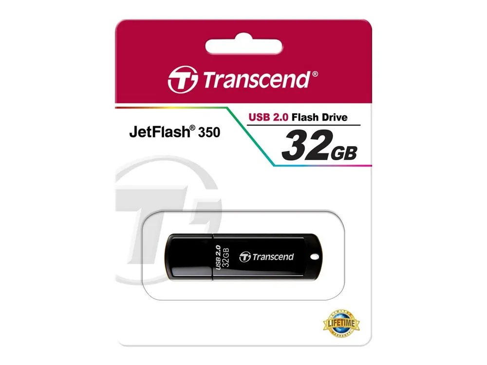 Memorie USB Transcend JetFlash 350, 32GB, Negru