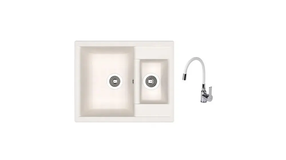 SET chiuveta Dr Gans Astra 620 + SanDonna F 9995 alb