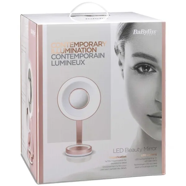 Oglindă cosmetică BaByliss 9450E, Roz