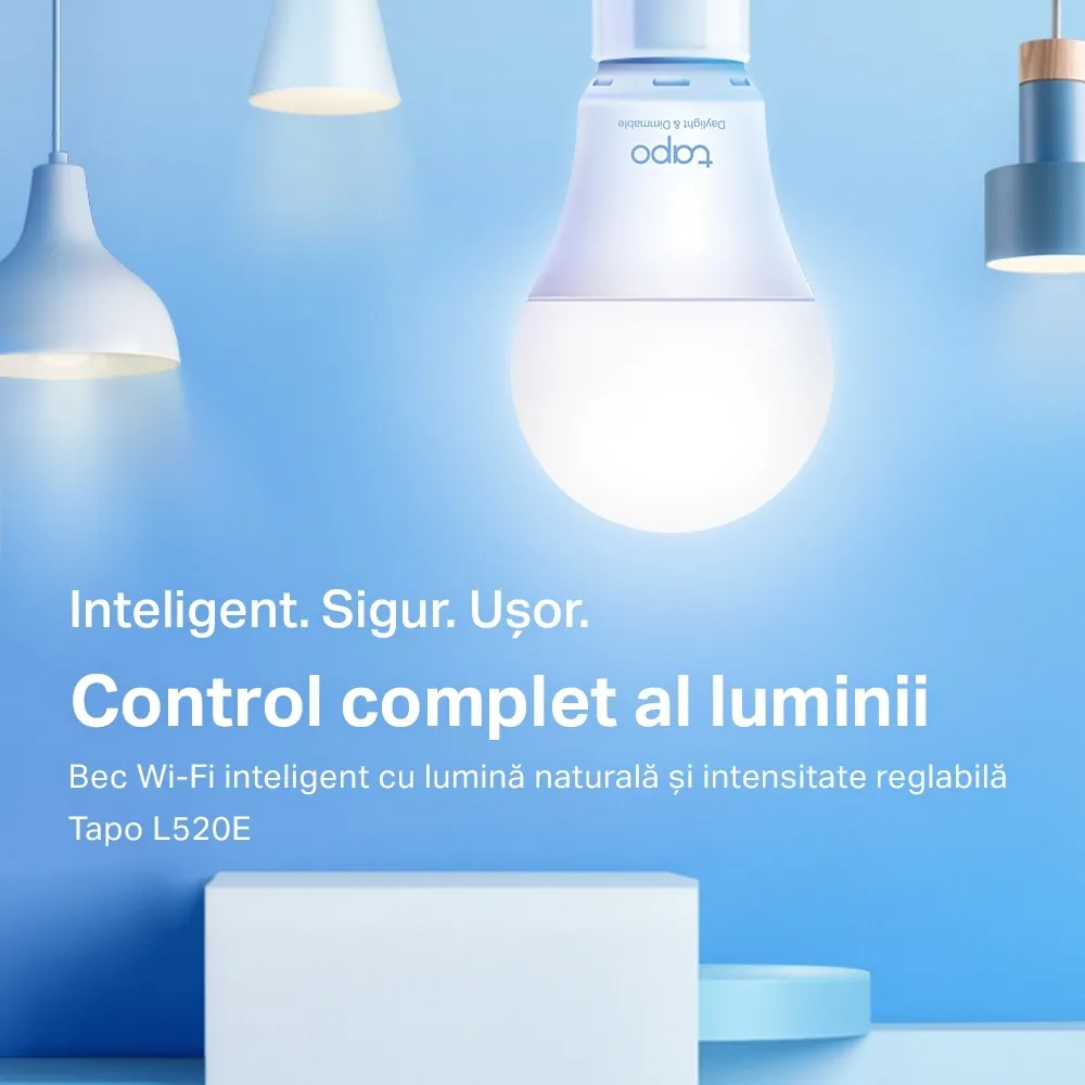 Bec inteligent TP-LINK Tapo L520E, E27, Alb