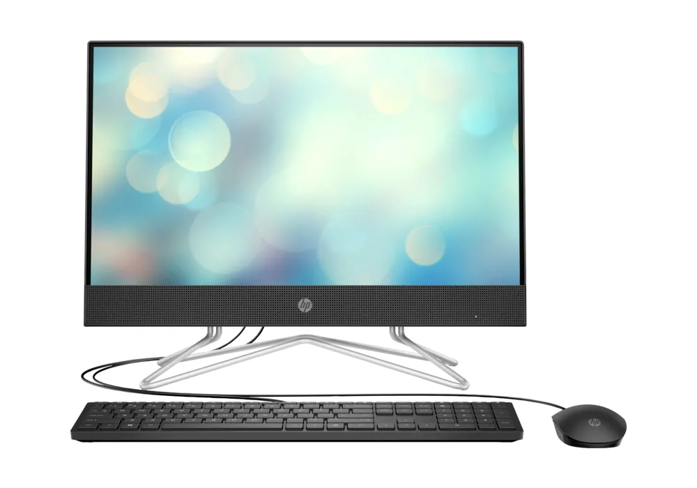 Computer All-in-One HP 22-df1055ur, 21,5", Intel Core i3-1125G4, 8GB/256GB, FreeDOS, Negru