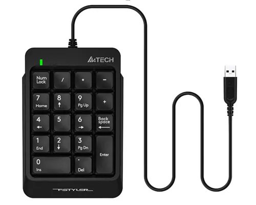 Tastatură A4Tech FK13P, Cu fir, Negru