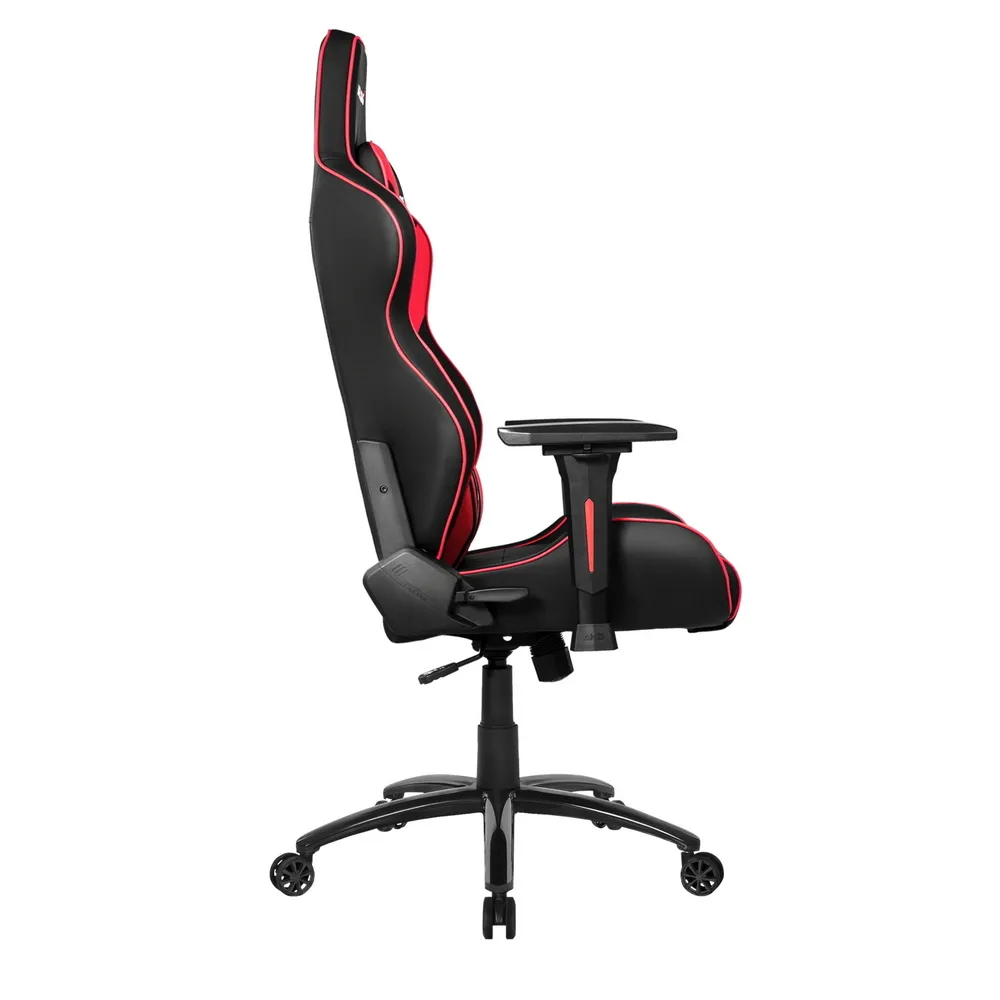 Scaun Gaming AKRacing CORE LX Plus, PU piele, Negru/Rosu
