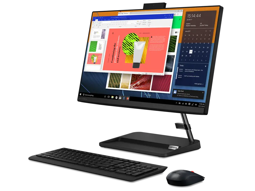 Computer All-in-One Lenovo IdeaCentre 3 22ITL6, 21,5", Intel Pentium Gold 7505, 8GB/256GB, Fără SO, Negru