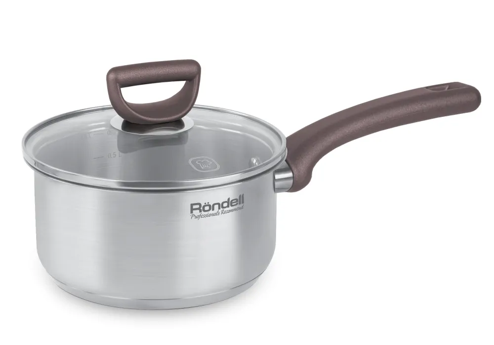 Cratița Rondell RDS-1319, 0,9L, 14cm, Oțel inoxidabil