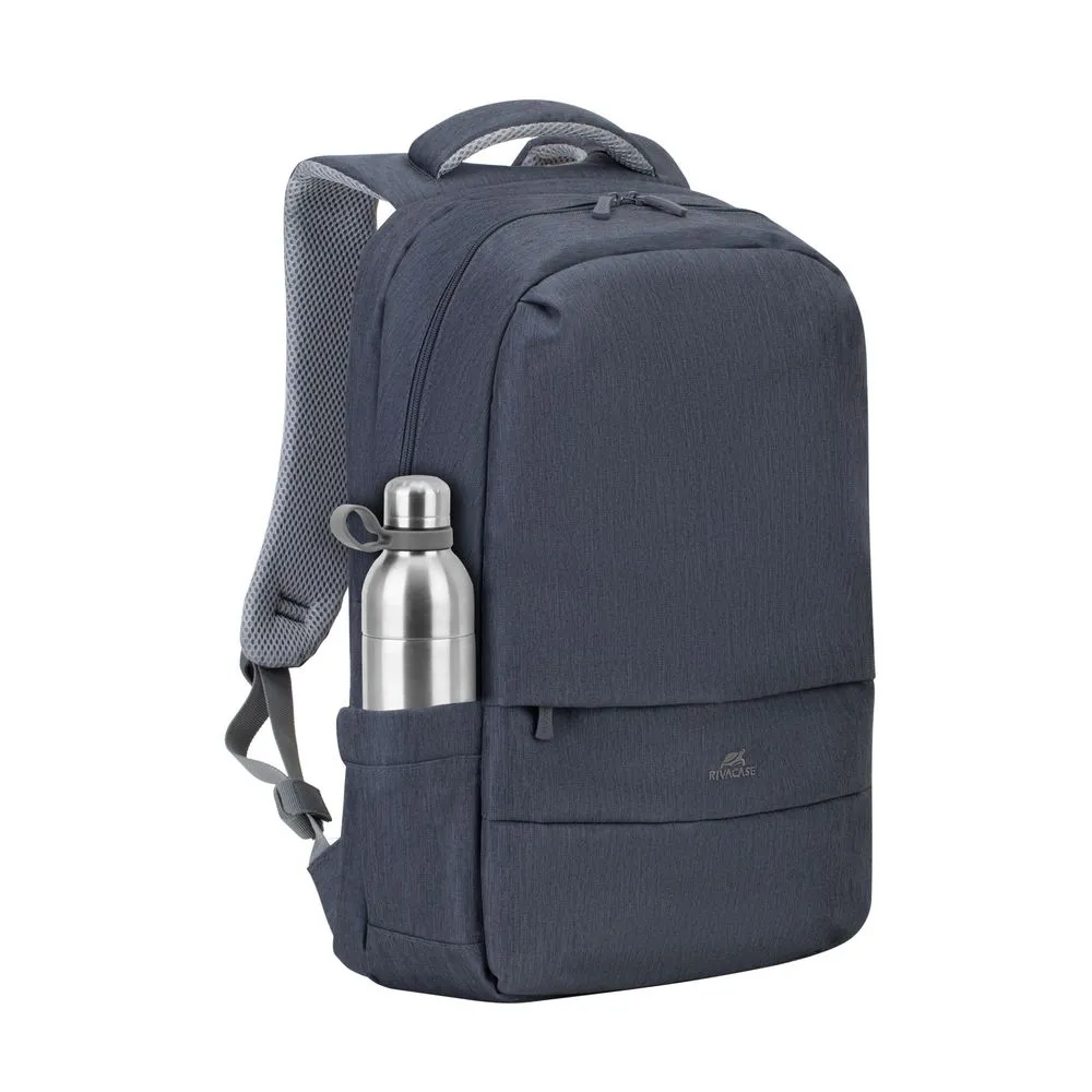 Rucsac pentru Laptop RivaCase Prater, 17.3", Poliester, Gri închis