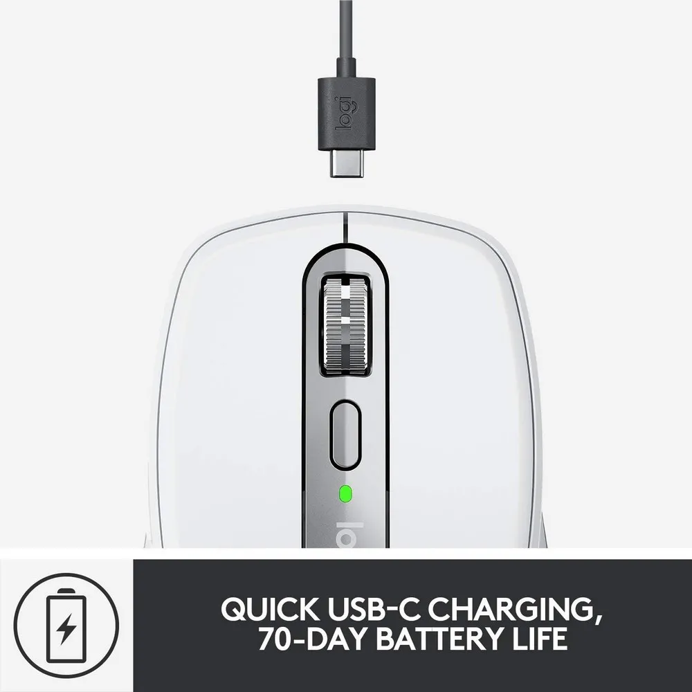 Mouse Wireless Logitech MX Anywhere 3 for Mac, Alb