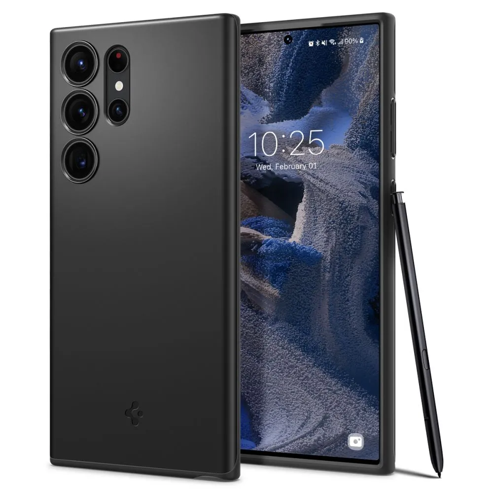 Husă Spigen Samsung S23 Ultra, Thin Fit, Negru