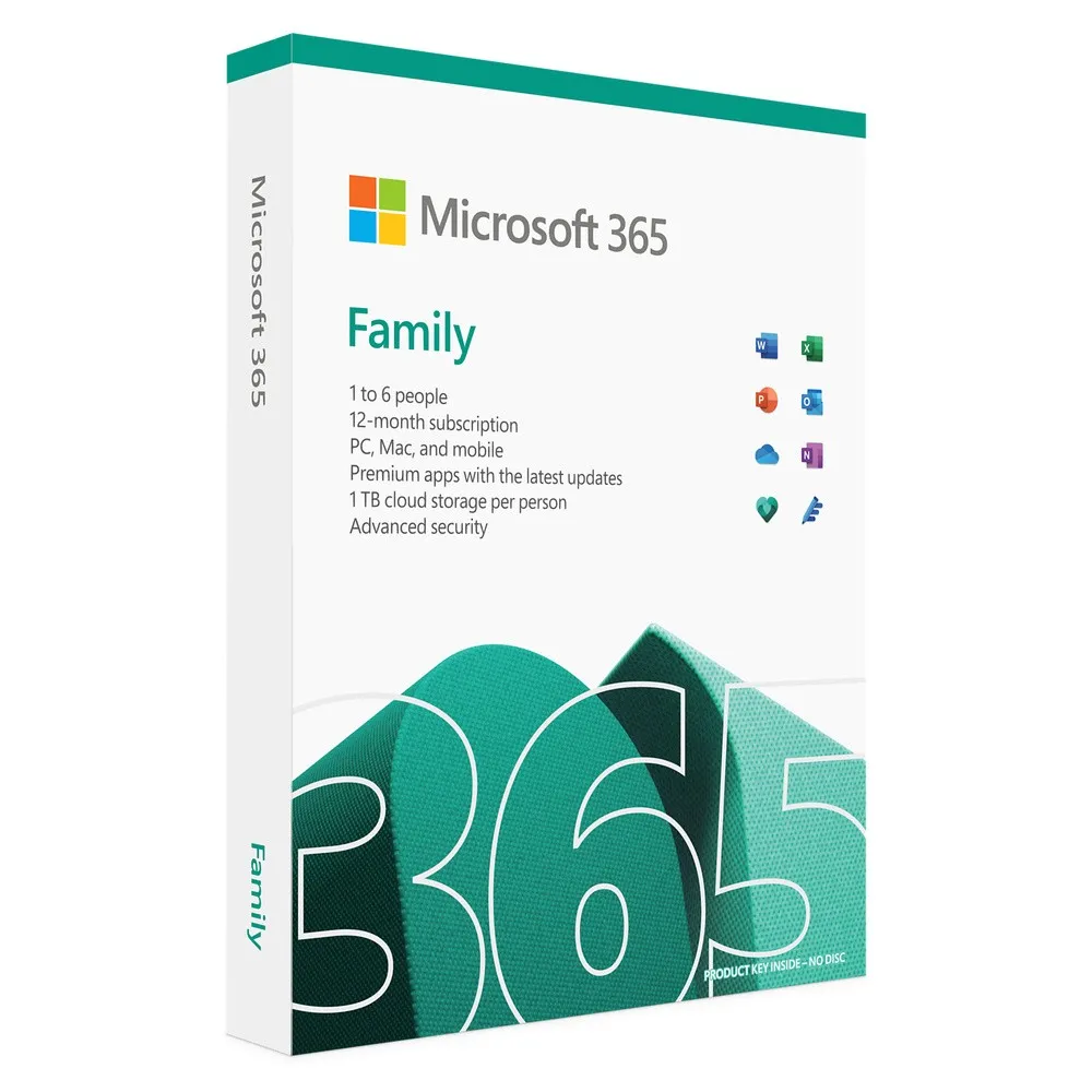 M365 Family Russian Subscr 1YR Central/Eastern Euro Only Medialess P8