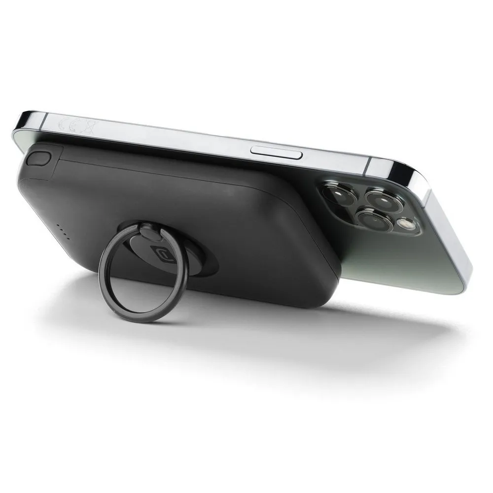 Acumulator extern Cellularline MAG 5000 Wireless, 5000mAh, Negru