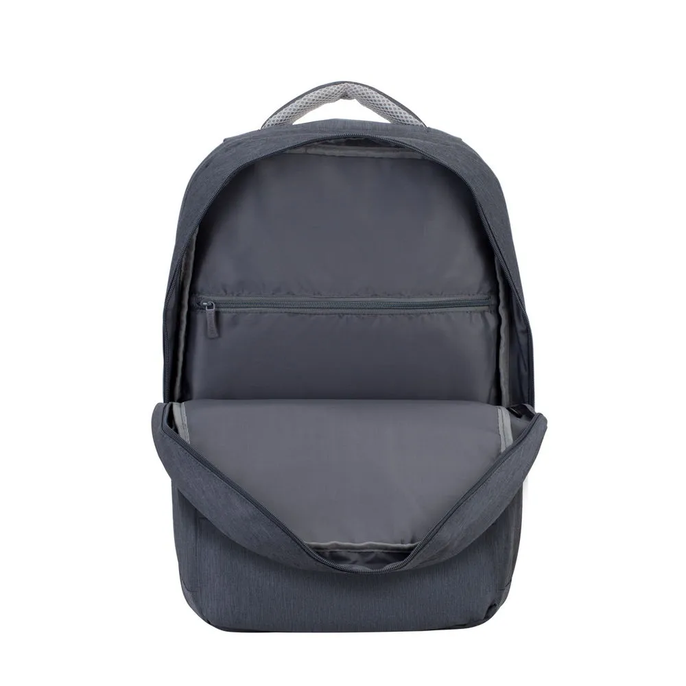 Rucsac pentru Laptop RivaCase Prater, 17.3", Poliester, Gri închis