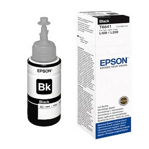 Recipient de cerneală Epson T664, 70ml, Negru