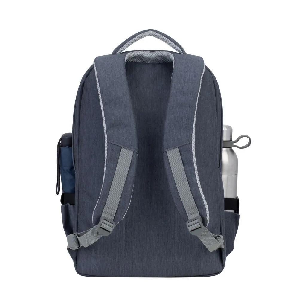 Rucsac pentru Laptop RivaCase Prater, 17.3", Poliester, Gri închis