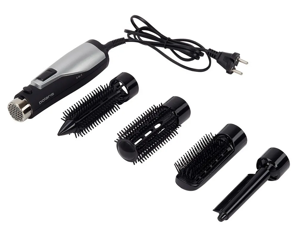 Uscător de păr-perie Polaris PHS 0854, 800 W, Negru
