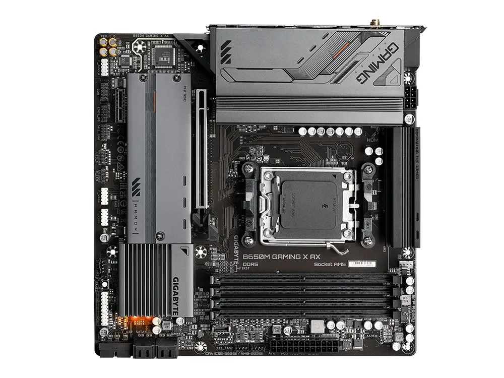 Placă de bază Gigabyte B650M GAMING X AX, AM5, AMD B650, Micro-ATX