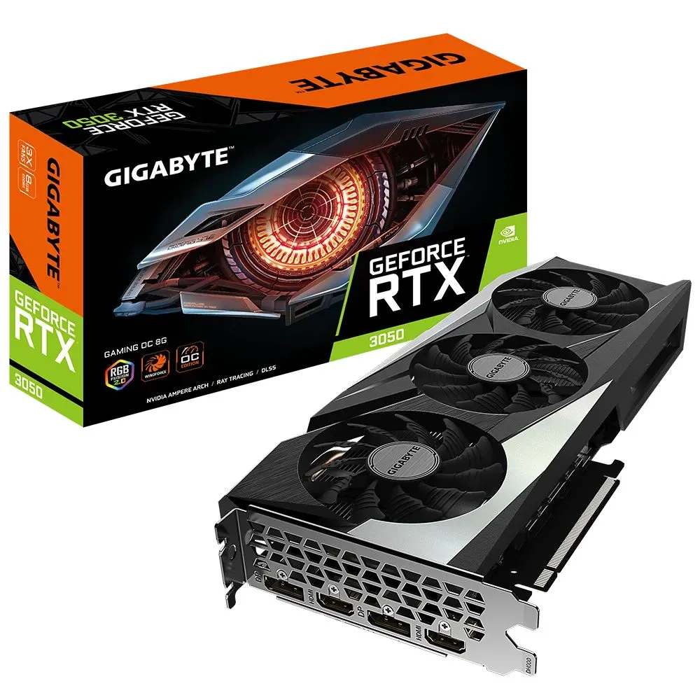 Placă Video Gigabyte GV-N3050GAMING OC-8GD,  8GB GDDR6 128bit