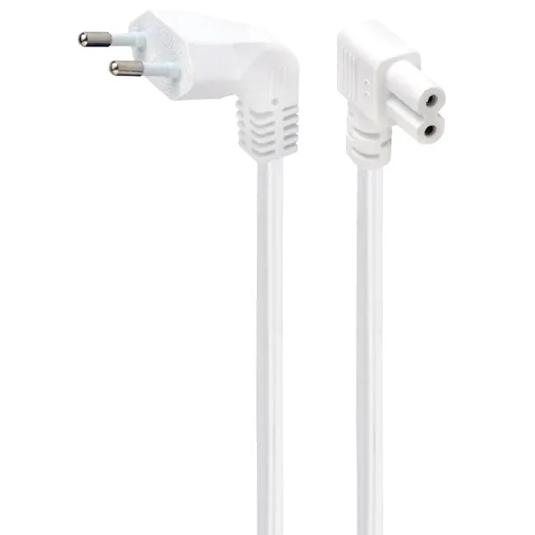 Cablu de alimentare Cablexpert PC-184L-VDE-2.5M-W, 2,5m, Alb