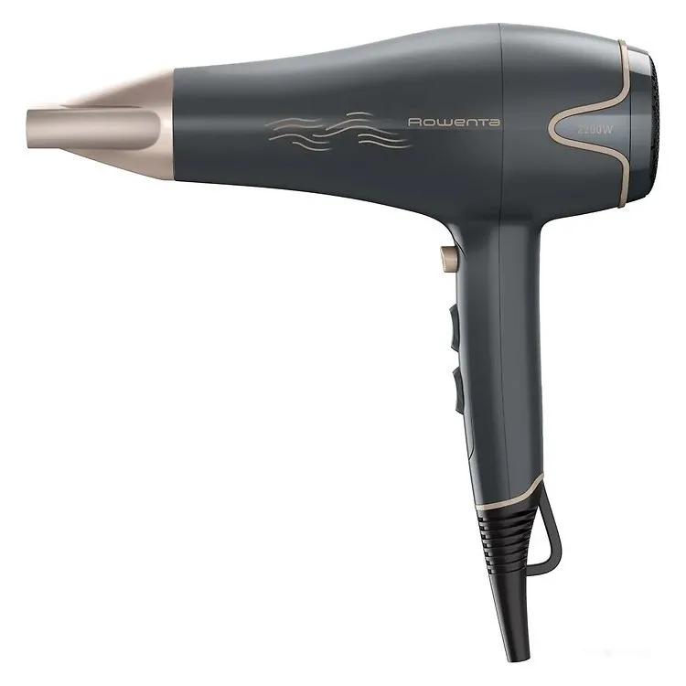 Uscător de păr Rowenta Motion Dry CV5707F0, 2200 W, Aur Negru