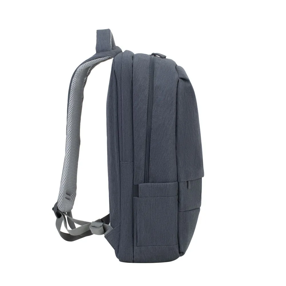 Rucsac pentru Laptop RivaCase Prater, 17.3", Poliester, Gri închis