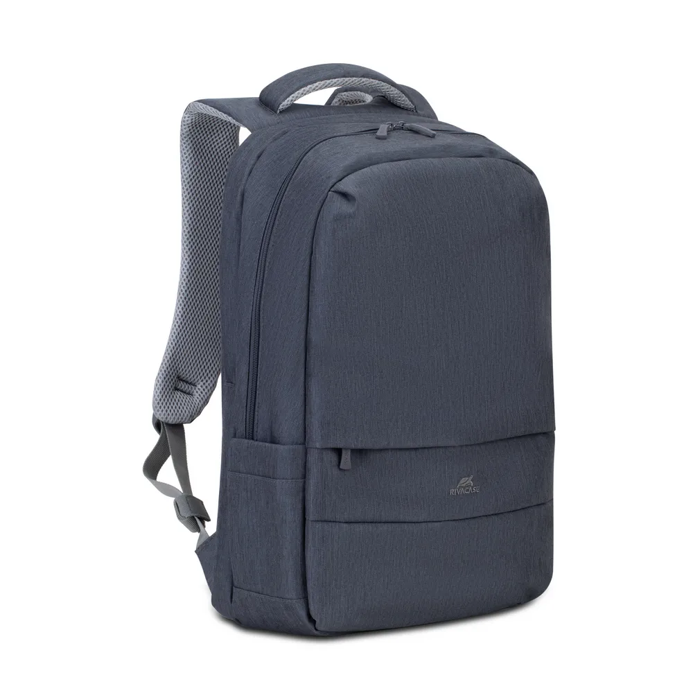 Rucsac pentru Laptop RivaCase Prater, 17.3", Poliester, Gri închis