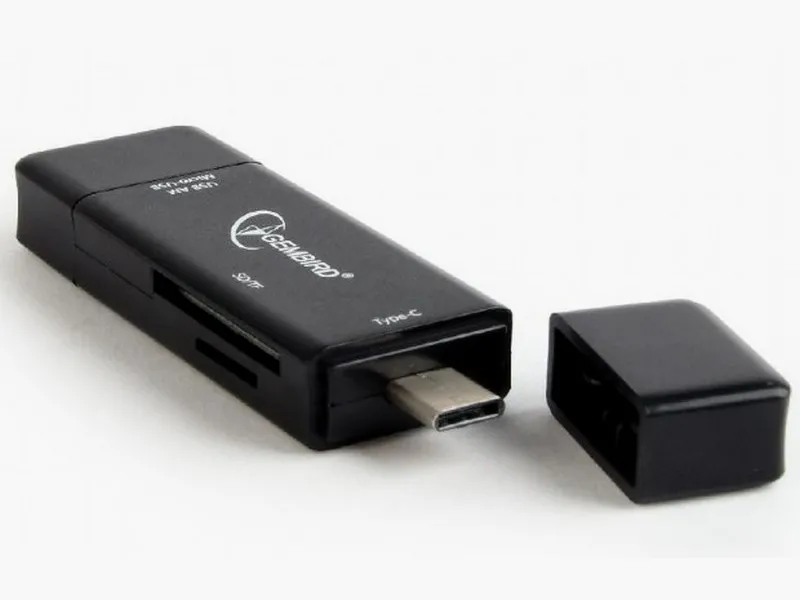 Type-C/MicroSD/USB2.0 Card Reader SD, microSD,  Gembird 
