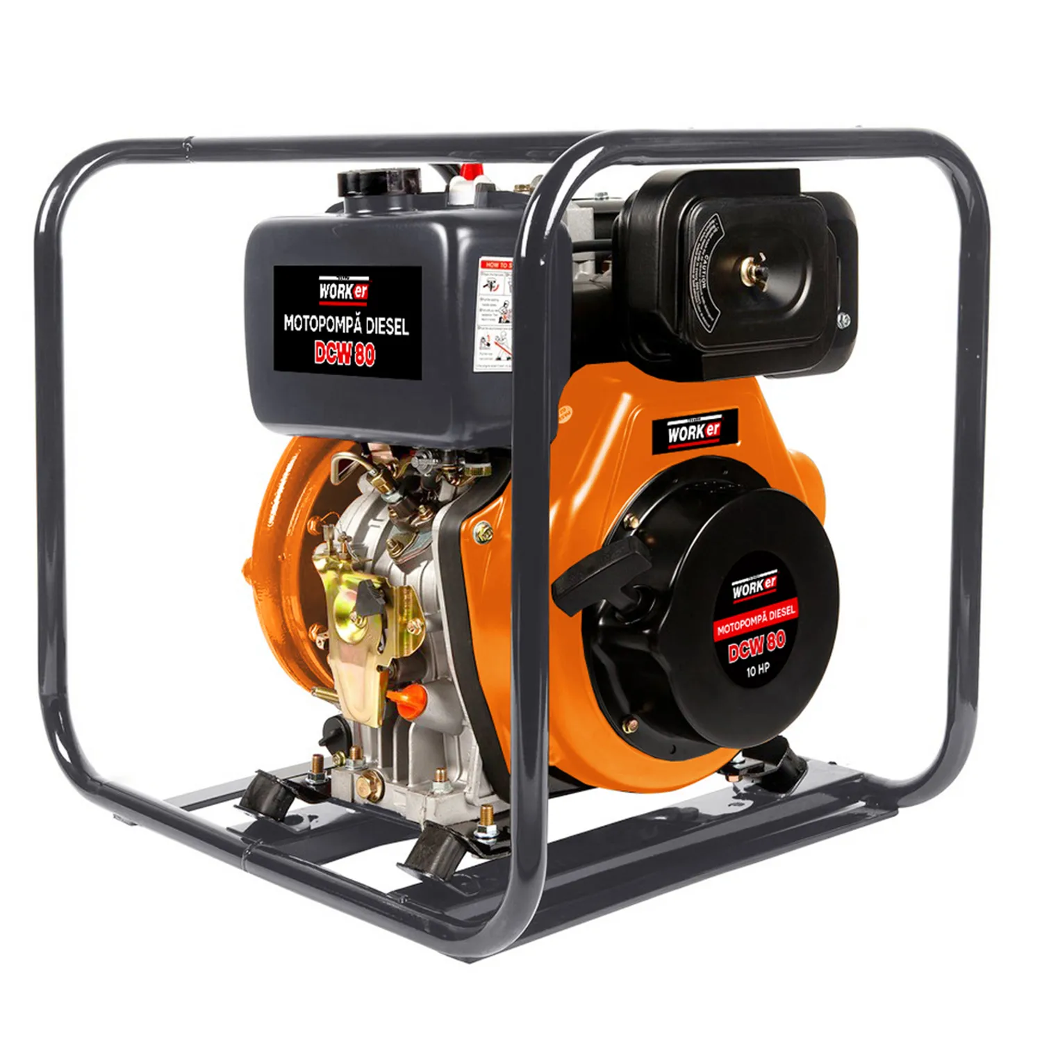 Motopompa diesel TechnoWorker DCW 80