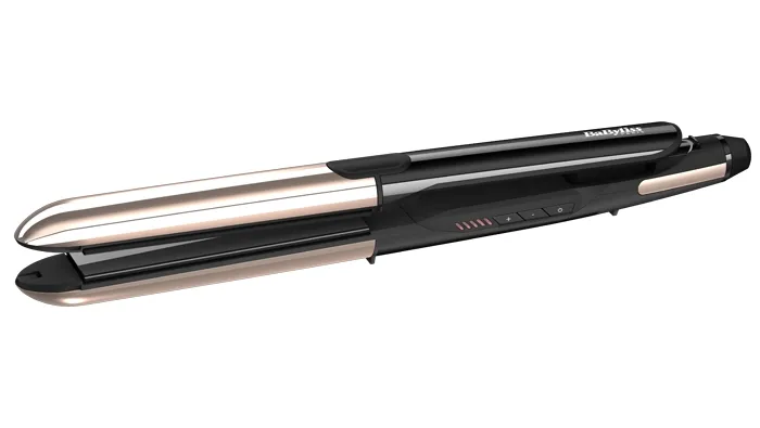 Placă de îndreptat părul BaByliss 2 in 1 Pure Metal ST481E, Negru | Auriu