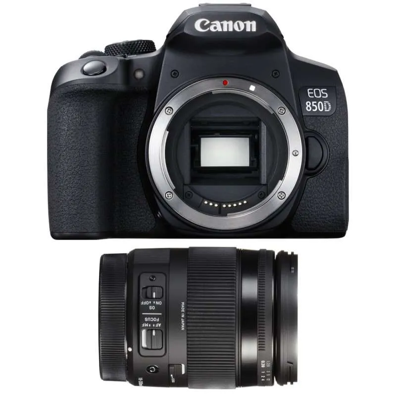 Aparat foto DSLR Canon EOS 850D + EF-S 18-135 IS, Negru