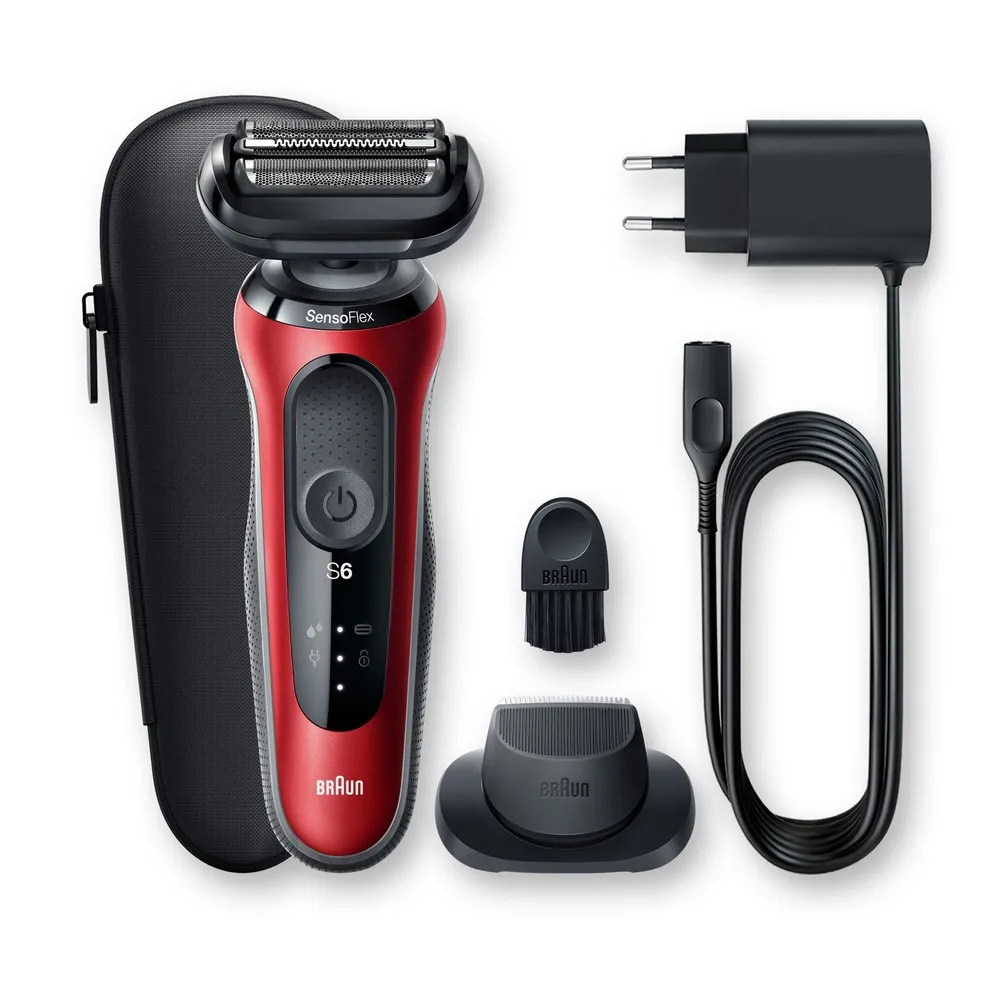 Aparat de ras electric BRAUN 60-R1200s, Roșu