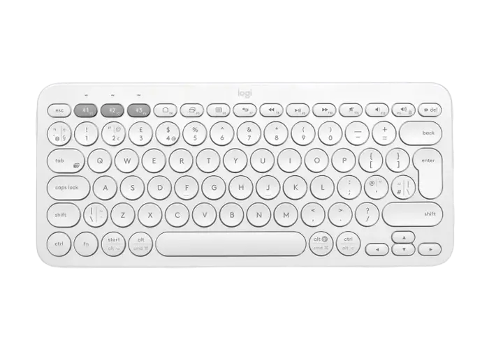 Tastatură Logitech K380, Fără fir, Alb