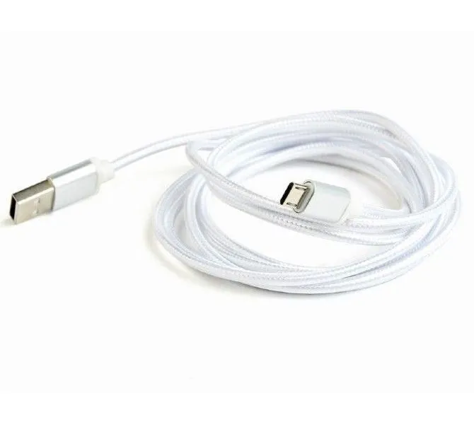 Cablu încărcare și sincronizare Cablexpert CCB-mUSB2B-AMBM-6-S, USB Type-A/micro-USB, 1,8m, Alb