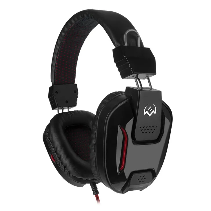 Căști gaming SVEN AP-G555MV, Cu fir, Negru/Roșu
